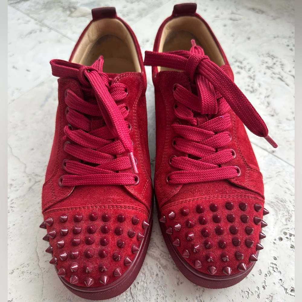 Louboutin Red Spike Sneakers